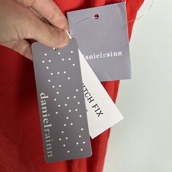 NWT DANIEL RAINN‎ Women’s Red CROCHET Plus Size 2X Top Keyhole Tank - Picture 7 of 8